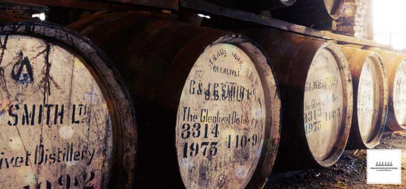 Thùng gỗ sồi ủ rượu Glenlivet