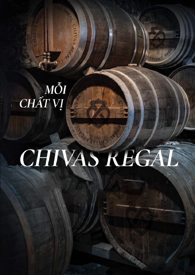 Thùng gỗ sồi dành để ủ tạo nên chất vị Chivas Regal